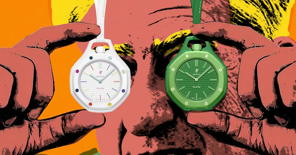 Introducing: The Swatch x Audemars Piguet "Royal Pop" Collaboration Is Here, And It's Not A Wristwatch
