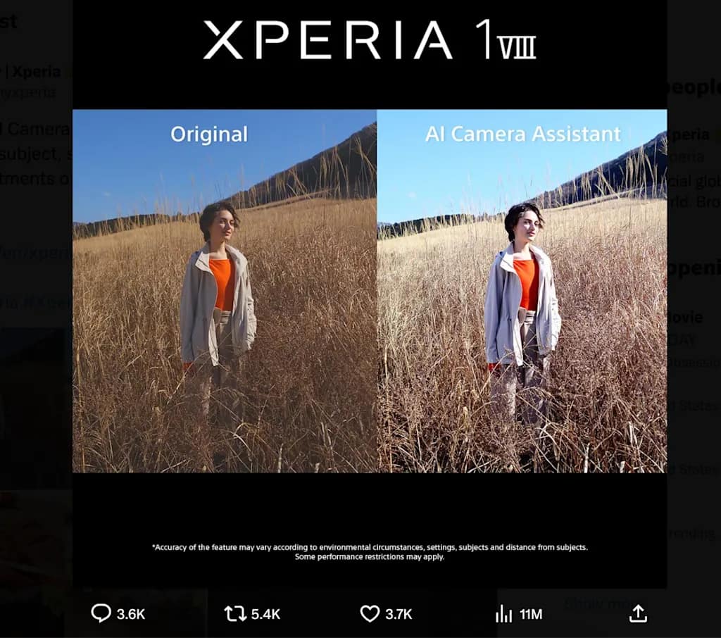 Sony’s new AI camera feature is now a meme: Is the backlash the point?
