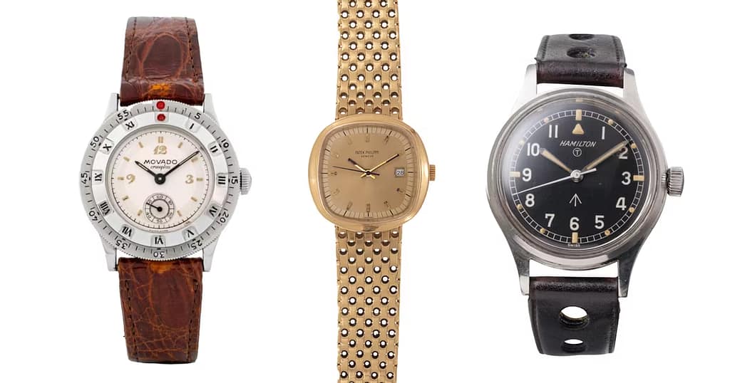 Bring a Loupe: A Patek Beta 21, A Movado Cronoplan, A Hamilton 6B 'Mark XI,' and a Zenith Time Command