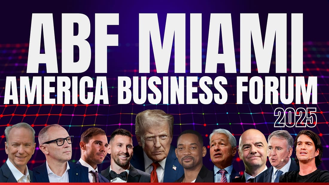 ABF Miami 2025 America Business Forum A bit lavish miami Magazine 1banner