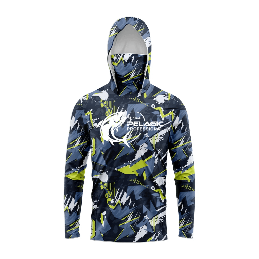 Men Hood Fishing Shirt long sleeve fishing t shirt uv protection Fishing Apparel - Image 2