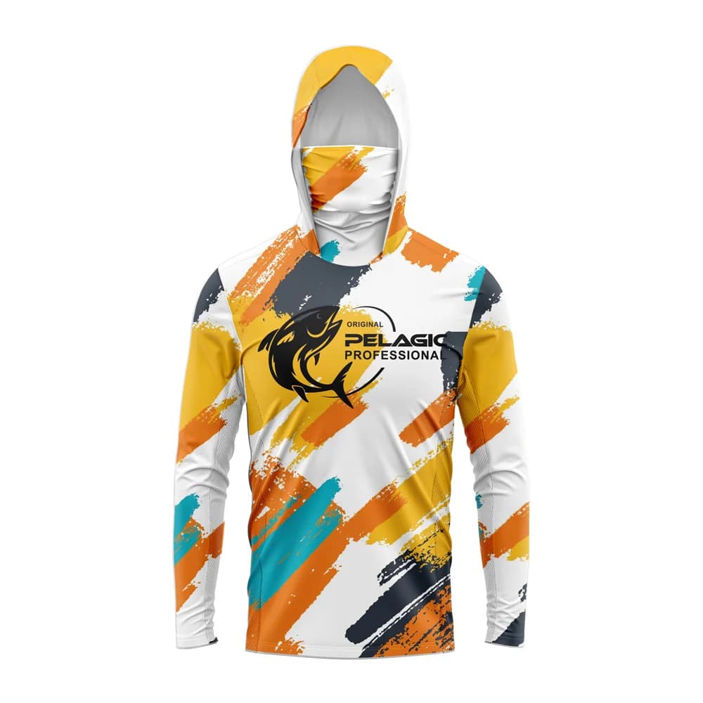 Men Hood Fishing Shirt long sleeve fishing t shirt uv protection Fishing Apparel - Image 4