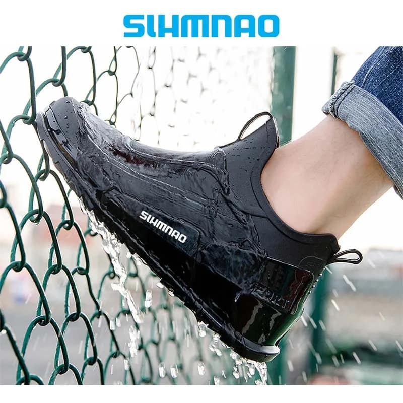 Outdoor Waterproof Fishing Shoes Hunting Sports Shoes Bicycle Rubber Shoes Anti Slip Lightweight Waterproof Shoes