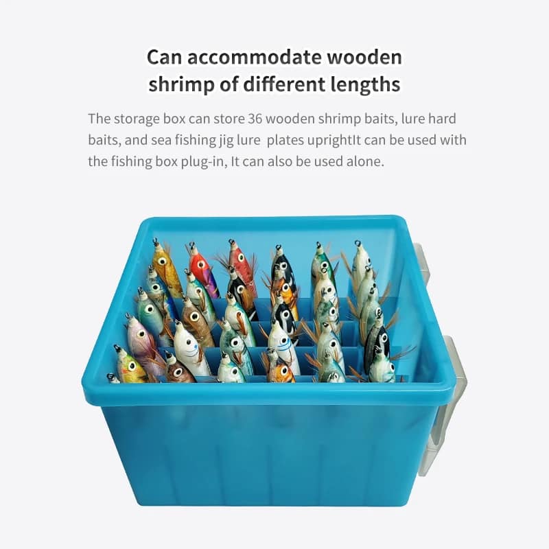 New 36 Grids Plastic Luminous Fishing Tackle Box Hard Lure Storage Box Egi Webfoot Octopus Organizer Squid Jig Bait Container - Image 4