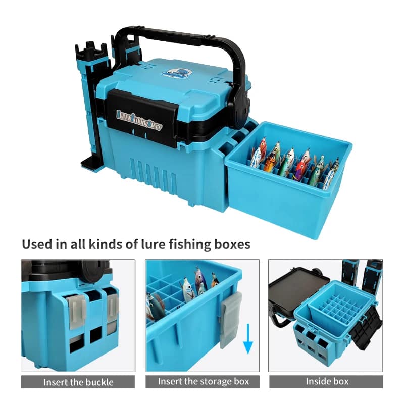 New 36 Grids Plastic Luminous Fishing Tackle Box Hard Lure Storage Box Egi Webfoot Octopus Organizer Squid Jig Bait Container - Image 5