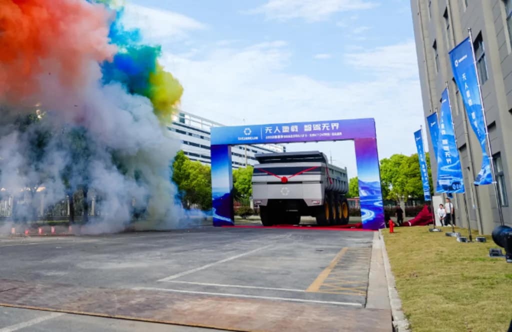This driverless Chinese mining truck is giant, agile, and shows the industrial future of AI