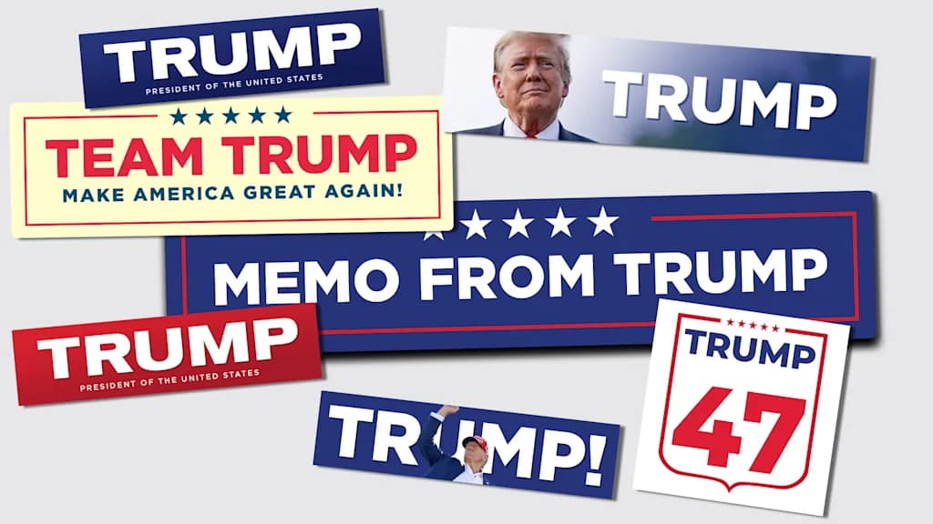 Trump’s latest logos leave out Vice President Vance